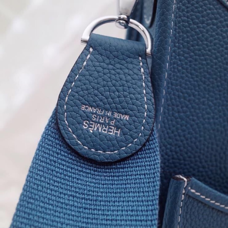 에르메스 에블린29 블루진 은장